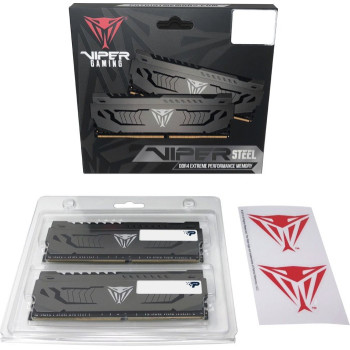 Patriot DDR4 - 64 GB -3600 - CL - 18 - Dual Kit, Viper Steel (grey, PVS464G360C8K)