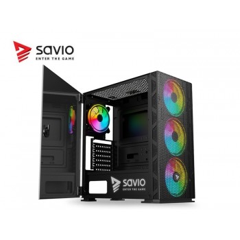 Obudowa PC SAVIO Raptor X1 ARGB Mesh/Glass