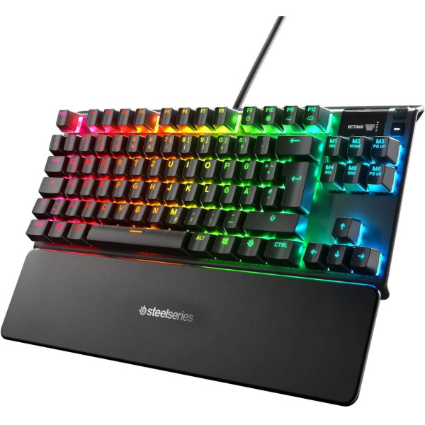 DE layout - SteelSeries APEX 7 TKL, gaming keyboard (black, SteelSeries QX2 Red) DE layout - SteelSeries APEX 7 TKL, gaming keyboard (black, SteelSeries QX2 Red)