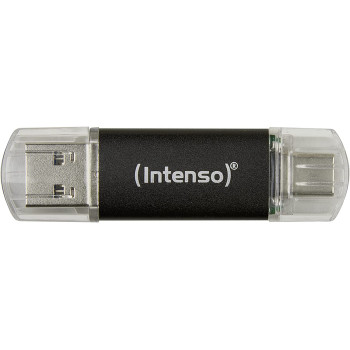 Intenso Twist Line 128 GB, USB stick (anthracite/transparent, USB-A 3.2 Gen 1, USB-C 3.2 Gen 1)