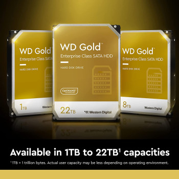 WD Gold Enterprise Class 22TB, hard drive (SATA 6 Gb/s, 3.5", WD Gold)