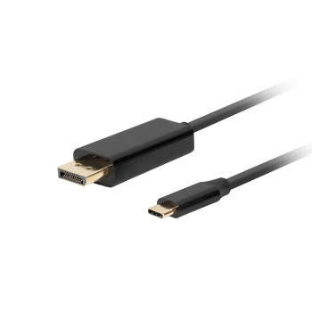 LANBERG KABEL USB-C(M) - DISPLAYPORT(M) 1.8M 4K 60HZ CZARNY CA-CMDP-10CU-0018-BK