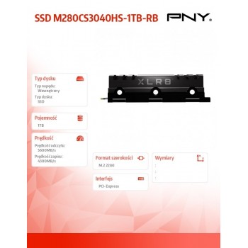 Dysk twardy SSD 1TB M.2 2280 CS3040 M280CS3040HS-1TB-RB
