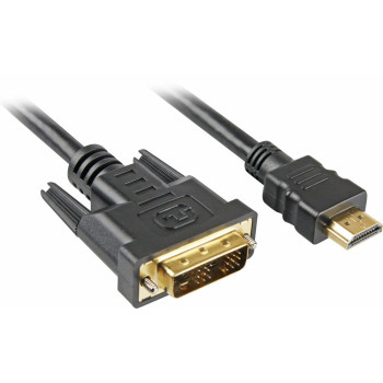 Sharkoon Adapter HDMI - DVI-D (18+1) black 3,0m