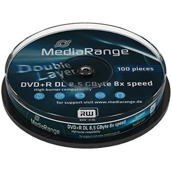 DVD+DL 8x CB 8,5GB MediaR 10 sztuk