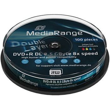 DVD+DL 8X CB 8,5GB MediaR Pr. 10 sztuk