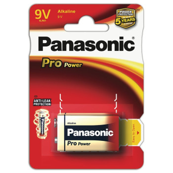 Panasonic Pro Power Gold 9V 6LR61PPG/1BP - 9-Volt