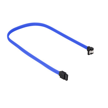Sharkoon SATA III Kabel kątowy niebieski - 45 cm