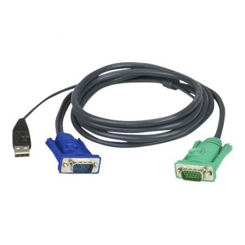 Kabel ATEN 2L-5202U VGA/USB 1 .8m 1pk Intf Cbl Q5T68A