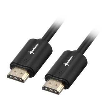 Sharkoon kabel HDMI - HDMI 4K czarny 1.0m - A-A
