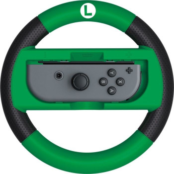 HORI Mario Kart 8 Deluxe Joy-Con steering wheel Luigi, bracket (green / black)