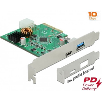 DeLOCK PCIe x4 1x external SuperSpeed USB (USB 3.2 Gen 2) with PD function