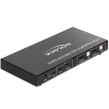 Switch KVM 2x Displayport USB+AUDIO PC/MAC