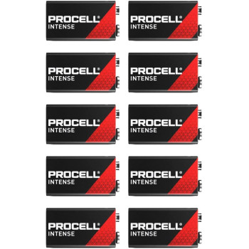 Duracell Procell Alkaline Intense Power 9V, battery (10 pieces, E block (9 volt block))