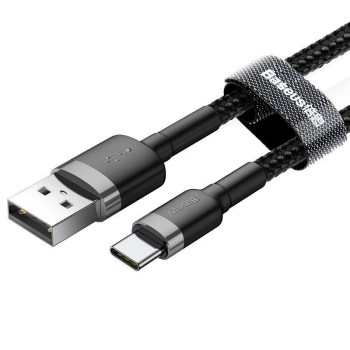 Baseus Kabel USB-C CATKLF-CG1 2A 2m szaro-czarny