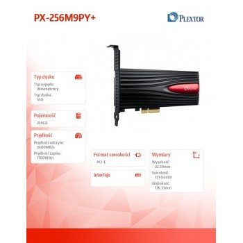 Dysk SSD M9PY+ 256GB PCle Gen 3x4 PX-256M9PY+