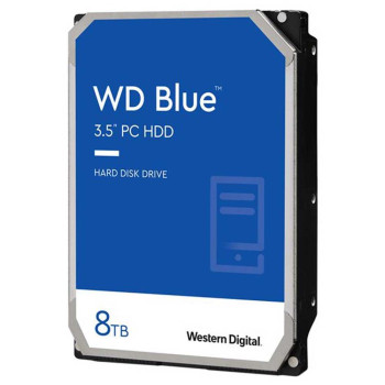 HDD WESTERN DIGITAL Blue 8TB SATA 128 MB 5640 rpm 3,5" WD80EAZZ