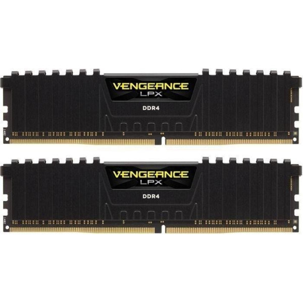 Corsair DDR4 - 64 GB -2666 - CL - 17- Dual Kit, Vengeance LPX (black, CMK64GX4M2A2666C16) Corsair DDR4 - 64 GB -2666 - CL - 17- Dual Kit, Vengeance LPX (black, CMK64GX4M2A2666C16)