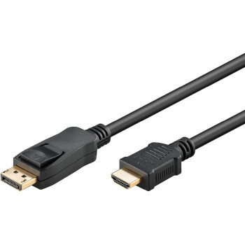 goobay DisplayPort HDMI adapter cable (black, 1 meter)
