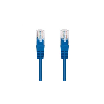 C-TECH kabel patchcord Cat5e, UTP, modrá, 0,25m