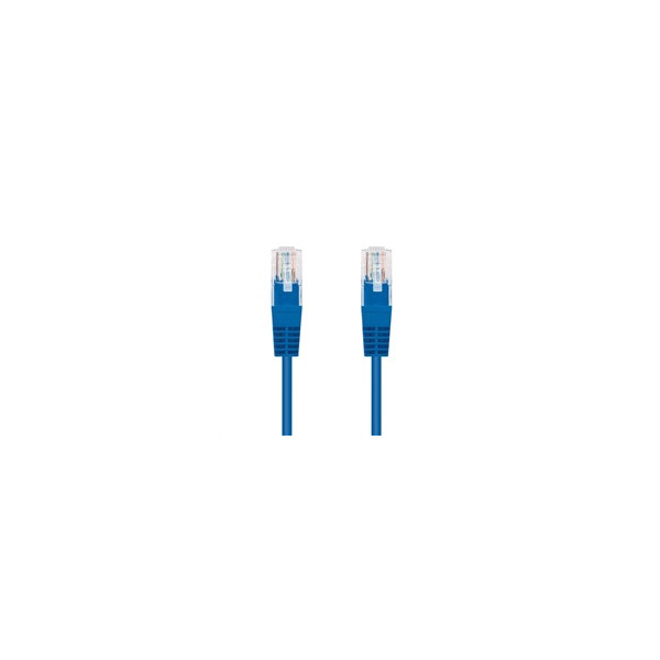 C-TECH kabel patchcord Cat5e, UTP, modrá, 0,5m C-TECH kabel patchcord Cat5e, UTP, modrá, 0,5m