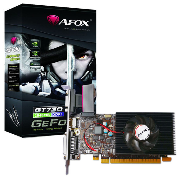 AFOX GEFORCE GT730 1GB DDR3 64BIT DVI HDMI VGA LP FAN V1 AF730-1024D3L7-V1 AFOX GEFORCE GT730 1GB DDR3 64BIT DVI HDMI VGA LP FAN V1 AF730-1024D3L7-V1