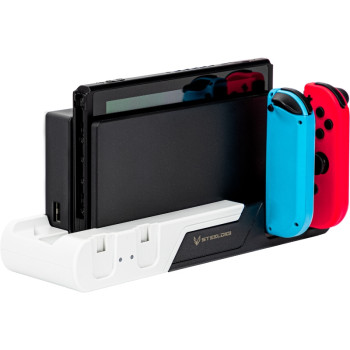 SteelDigi Stacja ładująca RED CONDOR do Nintendo Switch/OLED czarno-biała