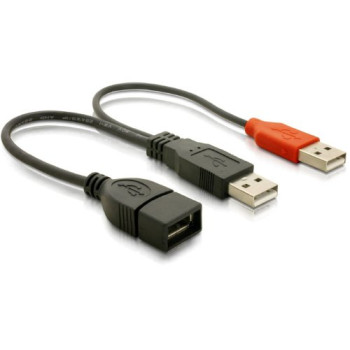 DeLOCK - rozgałęźnik USB 2.0 - 23cm - wejście + wyjście