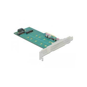 DeLOCK PCI Express x8 card to 2 x internal NVMe M.2 Key M - bifurcation, controller