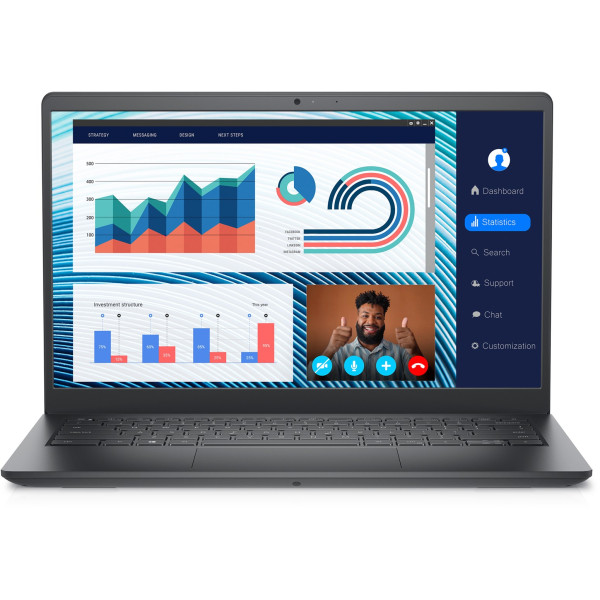 Dell Vostro 3420 i5-1135G7 14.0" FHD 8GB DDR4 SSD256 Intel UHD FgrPr Cam & Mic WLAN + BT Backlit Kb 3 Cell W11Pro Dell Vostro 3420 i5-1135G7 14.0" FHD 8GB DDR4 SSD256 Intel UHD FgrPr Cam & Mic WLAN + BT Backlit Kb 3 Cell W11Pro