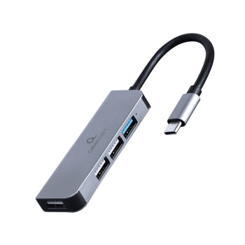 GEMBIRD HUB USB TYPU C 4 PORTY (1 X USB 3.1 + 3 X USB 2.0)
