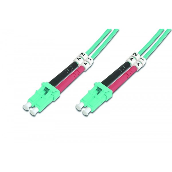 Patch cord światłowodowy FO LC-LC MM 50/125 OM3 duplex LSOH 5m Patch cord światłowodowy FO LC-LC MM 50/125 OM3 duplex LSOH 5m