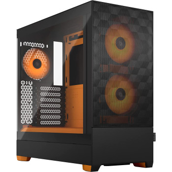 Fractal Design Pop Air RGB orange Core TG Clear Tint, Tower Case (black/orange)