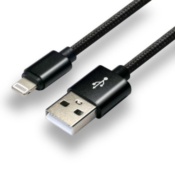 Kabel zasilający everActive CBB-1IB (USB - Lightning , 1m, kolor czarny)