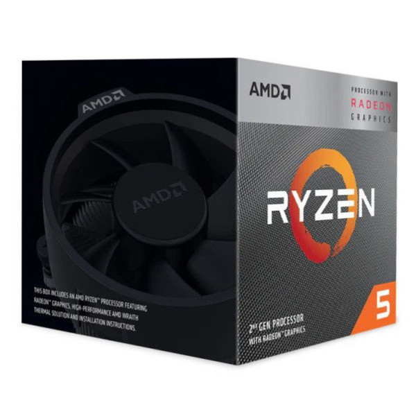Procesor AMD Ryzen 5 3400G YD3400C5FHBOX (3700 MHz (min), 4200 MHz (max), AM4, BOX) Procesor AMD Ryzen 5 3400G YD3400C5FHBOX (3700 MHz (min), 4200 MHz (max), AM4, BOX)