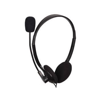 Słuchawki z mikrofonem MHS-123 Czarne (z regulacją głośności)