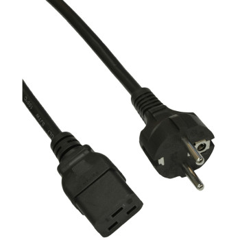 Kabel Akyga AK-UP-01 (Hybrydowa standardu C/E/F (CEE 7/7) M - IEC320 C19 M, 1,8m, kolor czarny)