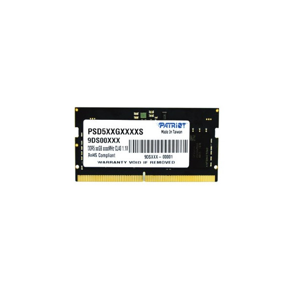 PATRIOT SIGNATURE SO-DIMM DDR5 16GB 4800MHz 1 Rank PATRIOT SIGNATURE SO-DIMM DDR5 16GB 4800MHz 1 Rank