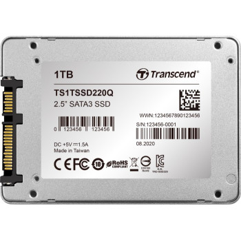 Transcend SATA III 6Gb/s SSD220Q 1TB, Solid State Drive