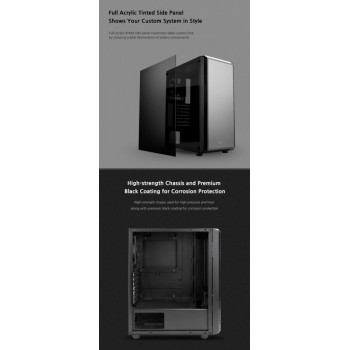 Obudowa S4 ATX Mid Tower PC Case 120mm fan