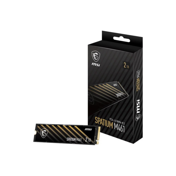 SSD MSI SPATIUM M461 2TB M.2 PCIE NVMe 3D NAND Write speed 4200 MBytes/sec Read speed 5000 MBytes/sec 2.15mm TBW 450 TB MTBF 150 SSD MSI SPATIUM M461 2TB M.2 PCIE NVMe 3D NAND Write speed 4200 MBytes/sec Read speed 5000 MBytes/sec 2.15mm TBW 450 TB MTBF 150