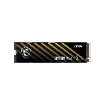 SSD MSI SPATIUM M461 2TB M.2 PCIE NVMe 3D NAND Write speed 4200 MBytes/sec Read speed 5000 MBytes/sec 2.15mm TBW 450 TB MTBF 150