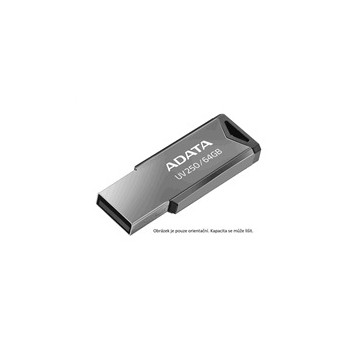 ADATA Flash Disk 128GB UV250, USB 3.2 Dash Drive, tmavě stříbrná