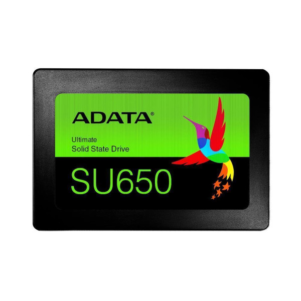 SSD ADATA SU650 1TB SATA 3.0 Write speed 450 MBytes/sec Read speed 520 MBytes/sec 2,5" TBW 600 TB MTBF 2000000 hours ASU650SS-1T SSD ADATA SU650 1TB SATA 3.0 Write speed 450 MBytes/sec Read speed 520 MBytes/sec 2,5" TBW 600 TB MTBF 2000000 hours ASU650SS-1T
