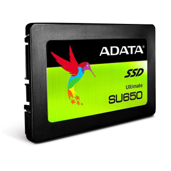 SSD ADATA SU650 480GB SATA 3.0 Write speed 450 MBytes/sec Read speed 520 MBytes/sec 2,5" TBW 280 TB MTBF 2000000 hours ASU650SS-