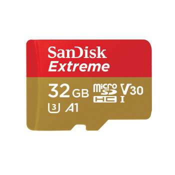 Karta pamięci SanDisk Extreme SDSQXAF-032G-GN6AA (32GB, Class U3, Adapter, Karta pamięci)