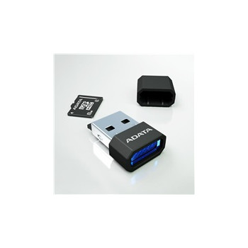ADATA Czytnik MicroSD karet Ver. 3 USB 2.0, miniaturowy, Zewnętrzny, czarny