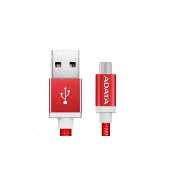 ADATA Micro USB kabel - USB A 2.0, 100cm, červený