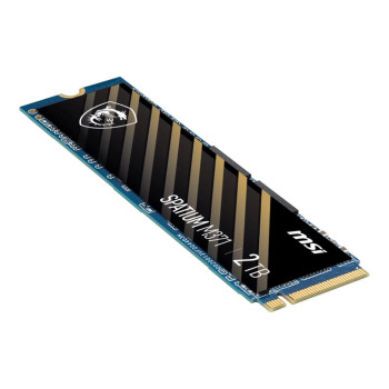 SSD MSI SPATIUM M371 2TB M.2 PCIE NVMe 3D NAND Write speed 1900 MBytes/sec Read speed 2350 MBytes/sec 2.15mm TBW 480 TB MTBF 150