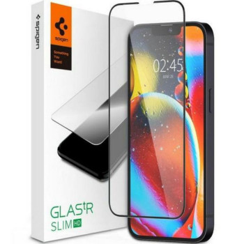 Spigen Szkło Glass FC do iPhone 13 Mini czarne
